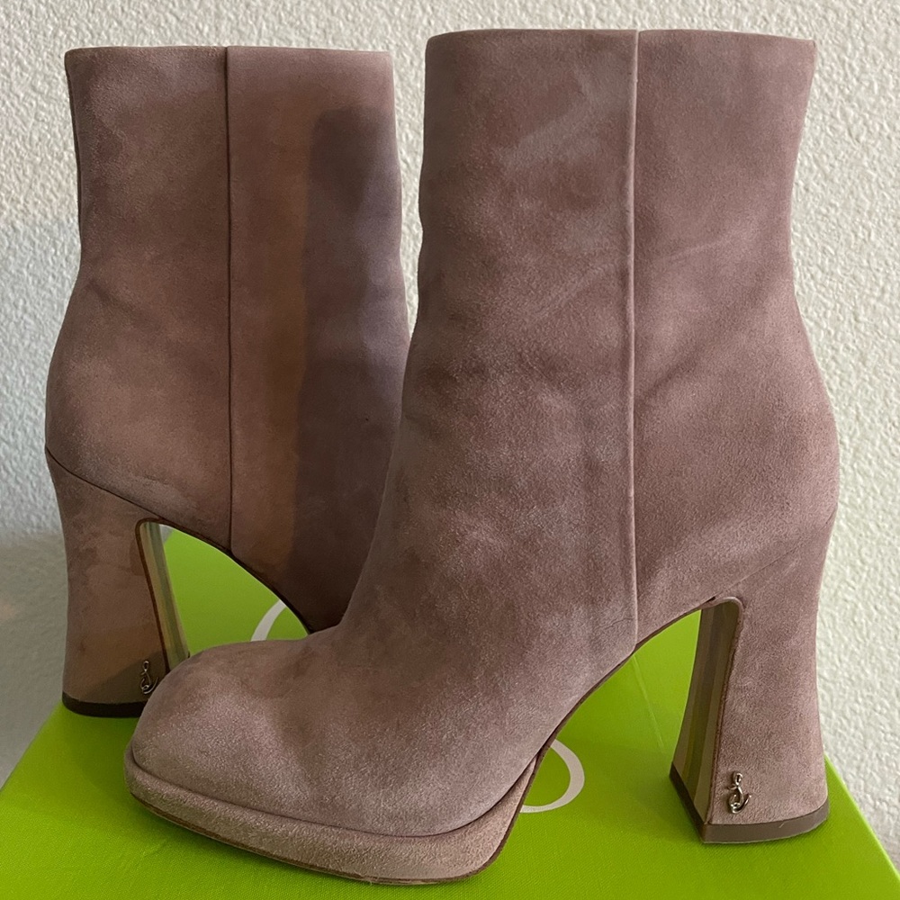 Sam Edelman Taupe Ankle Boots